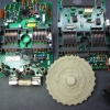 As usual for these Beckmans, there are two circuit boards that mate via two halves of a rotary switch assembly. The plastic switch disc resides in the middle.