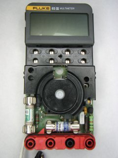 Meter assembly, top view