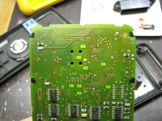 LCD assembly clipped on