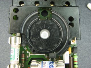 Switch in OFF position for case re-assembly